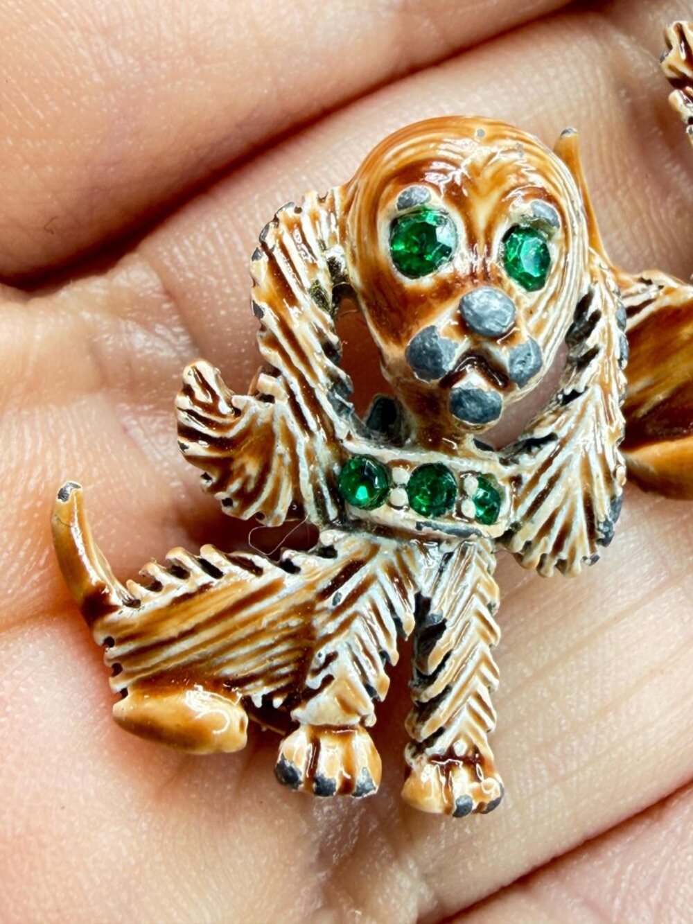 Gerry's Cocker Spaniel Brooch Set Vintage Dog Puppy Rhinestone Pins - Picture 4 of 7
